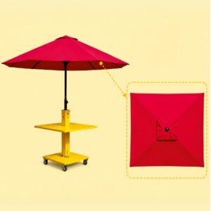 product 03 umbrella movable stand with centre table top for 4x4 patio umbrella